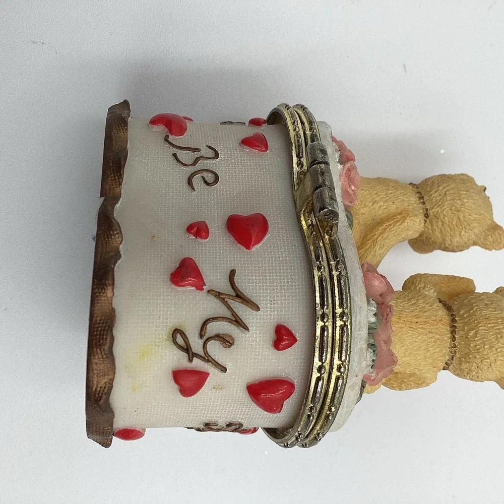 Amoré And More‎ Heart Trinket Box With Bears - Heart Shaped Box